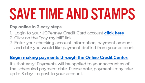 pay jcpenney credit card bill online